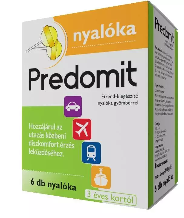 Predomit/ Prevomit Kids gyömbéres nyalóka gyermek 6x Predomit/ Prevomit Kids gyömbéres nyalóka gyermek 6x