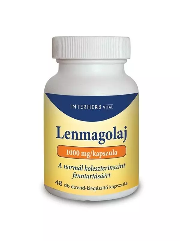 Interherb Lenmagolaj kapszula 48x Interherb Lenmagolaj kapszula 48x