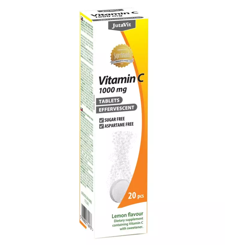 JutaVit C-vitamin 1000 mg pezsgőtabletta 20x