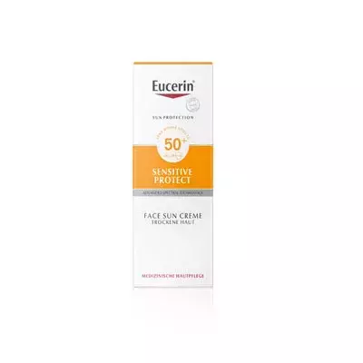 Eucerin Sun Sensitive Protect Napozó krém arcra SPF50+ 50 ml