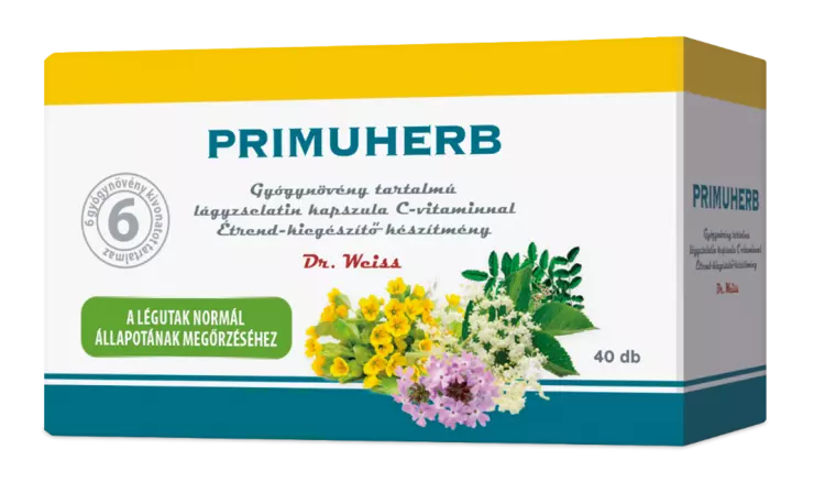 Primuherb étrendkiegészítő lágyzselatin kapszula 40x Primuherb étrendkiegészítő lágyzselatin kapszula 40x