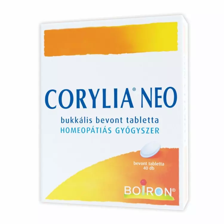 Corylia NEO bukkális bevont tabletta 40x Corylia NEO bukkális bevont tabletta 40x