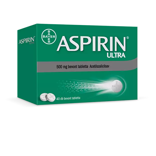 Aspirin Ultra 500 mg bevont tabletta 40x Aspirin Ultra 500 mg bevont tabletta 40x