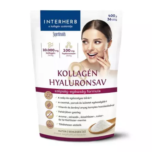 Interherb Kollagén+Hyaluronsav italpor natúr 400g