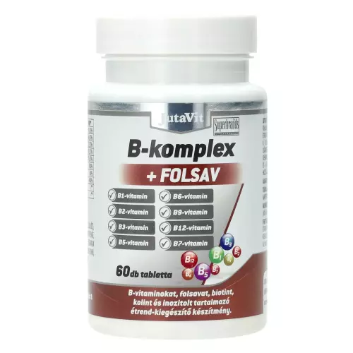 JutaVit B-komplex+ folsav tabletta 60x