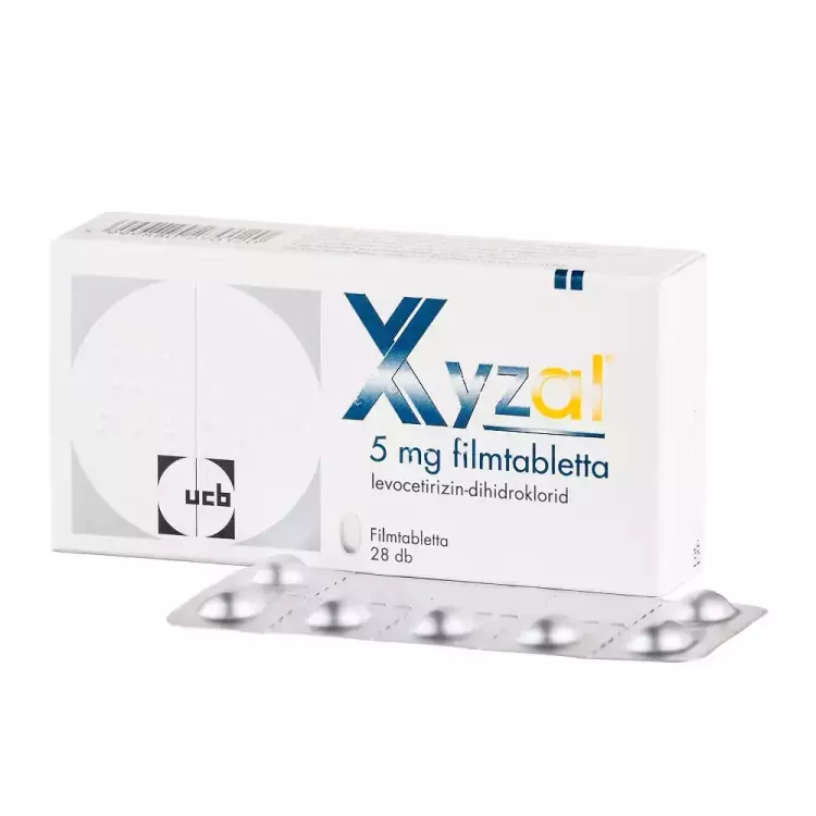 Xyzal 5 mg filmtabletta 28x Xyzal 5 mg filmtabletta 28x