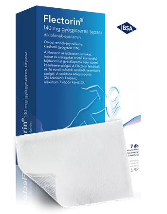 Flectorin 140 mg gyógyszeres tapasz 7x