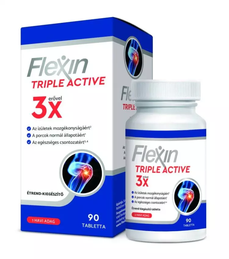 Flexin Triple Active étrendkiegészítő tabletta 90x Flexin Triple Active étrendkiegészítő tabletta 90x