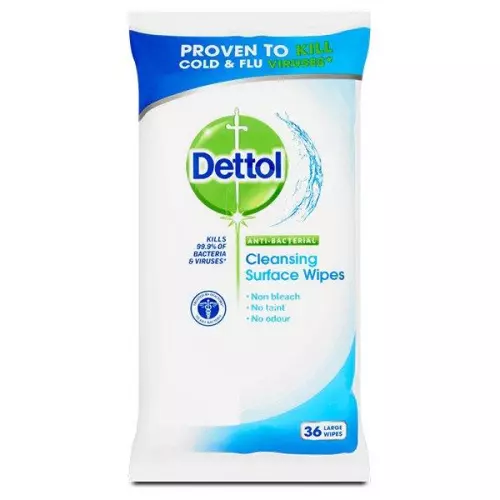 Dettol antibakteriális felülettisztító kendő 36x