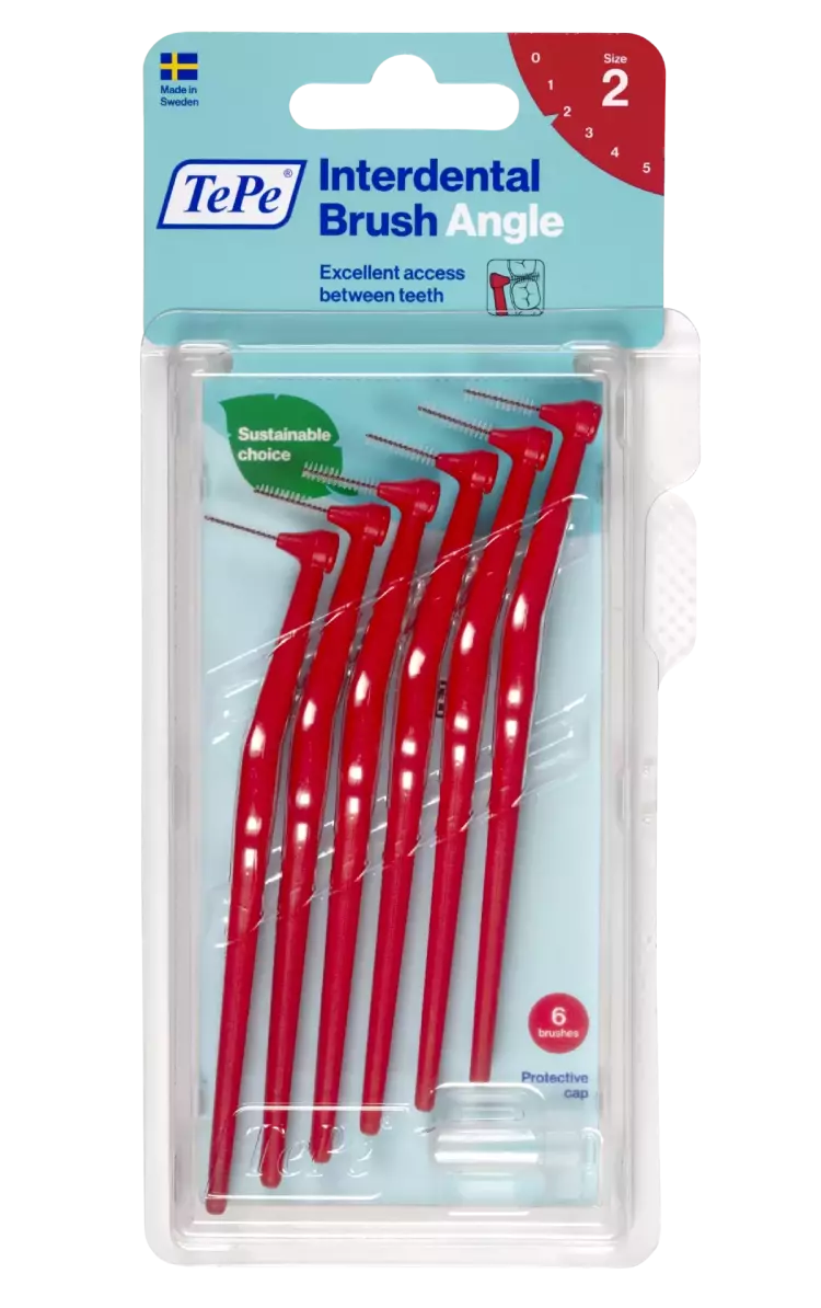 TePe Angle interdentális kefe piros 6x TePe Angle interdentális kefe piros 6x