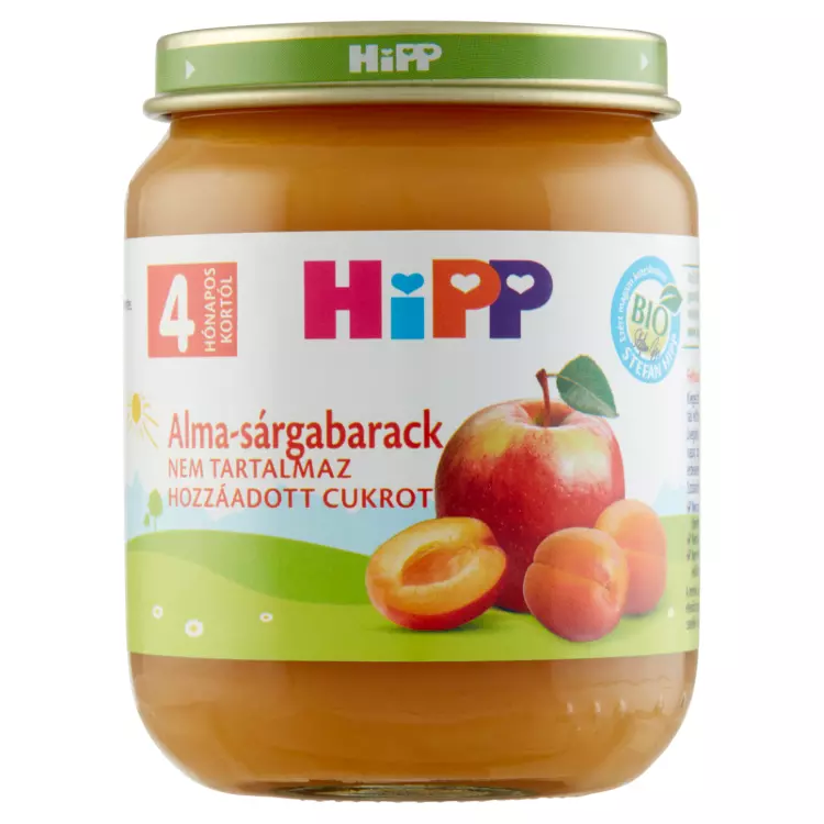 HiPP BIO alma-sárgabarack 4.hó 125g HiPP BIO alma-sárgabarack 4.hó 125g