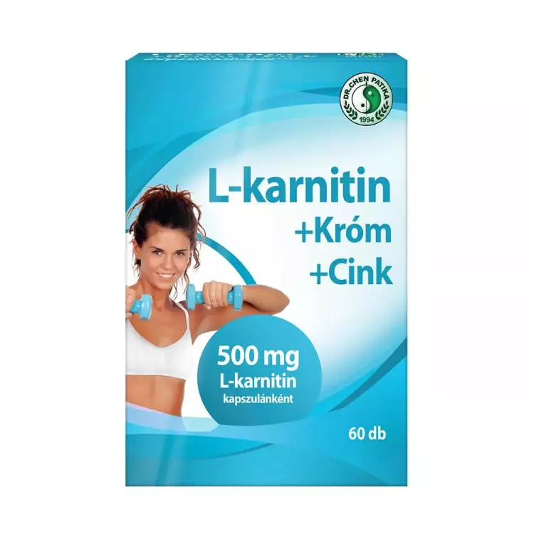 Dr.Chen L-karnitin 500+ króm és cink kapszula 60x Dr.Chen L-karnitin 500+ króm és cink kapszula 60x