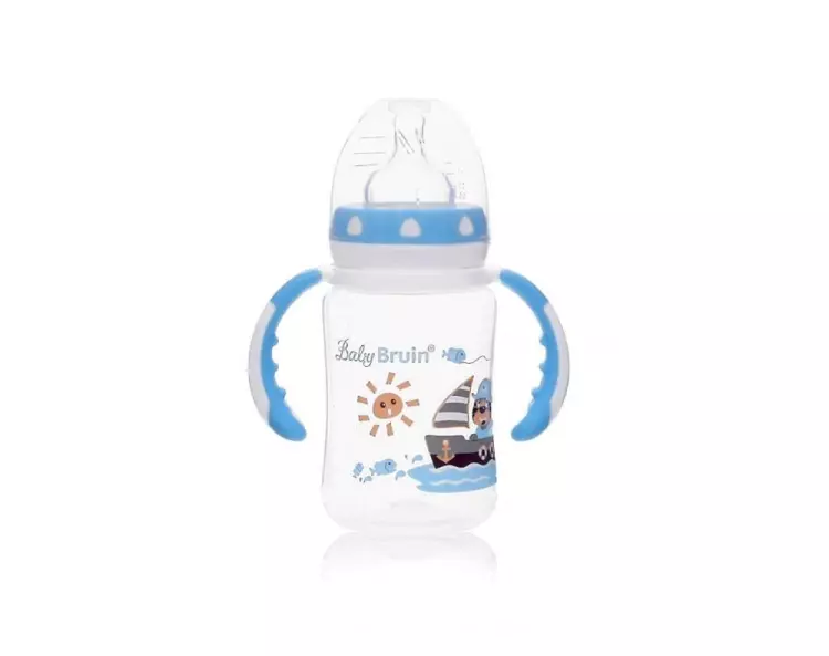 Baby-Bruin cumisüveg PP szélesnyakú fogóval 240ml 1x Baby-Bruin cumisüveg PP szélesnyakú fogóval 240ml 1x