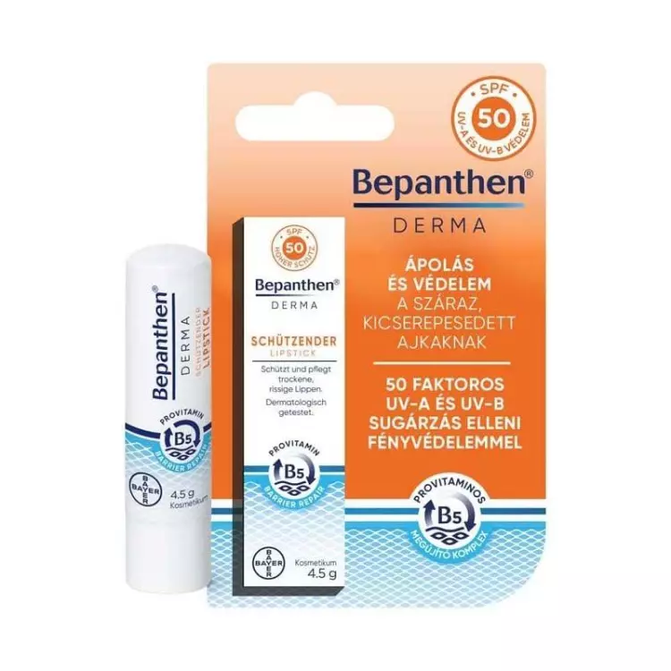 Bepanthen Derma SPF50 ajakápoló stift 4,5g Bepanthen Derma SPF50 ajakápoló stift 4,5g