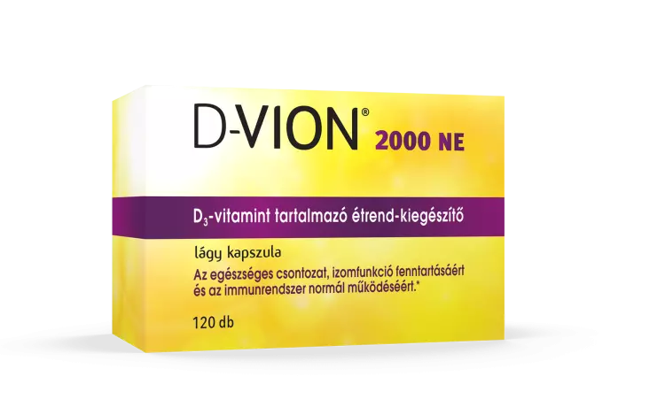D-Vion D3-vitamin 2000 NE kapszula 120x D-Vion D3-vitamin 2000 NE kapszula 120x