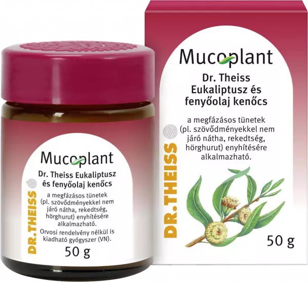 Mucoplant Dr. Theiss Eukaliptusz és fenyőo. kenőcs 1x50g Mucoplant Dr. Theiss Eukaliptusz és fenyőo. kenőcs 1x50g