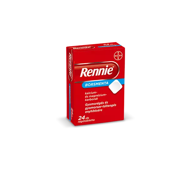 Rennie borsmenta rágótabletta 24x Rennie borsmenta rágótabletta 24x