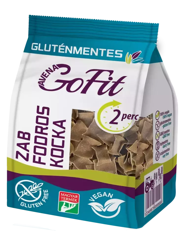 Gofit Zab száraztészta fodros kocka GM. 200g Gofit Zab száraztészta fodros kocka GM. 200g