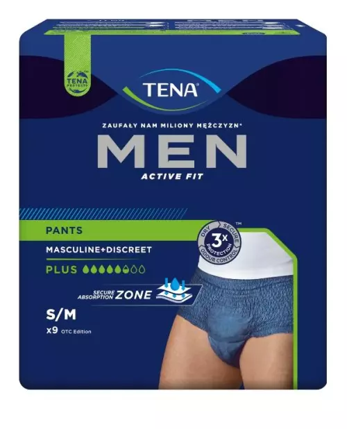 Tena Men Active Fit Pants Plus nadrágpelenka S/M 9x