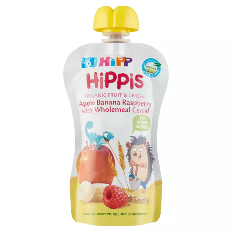 HiPPiS 8534 alma-banán-málna t.k. gabonával 100g HiPPiS 8534 alma-banán-málna t.k. gabonával 100g