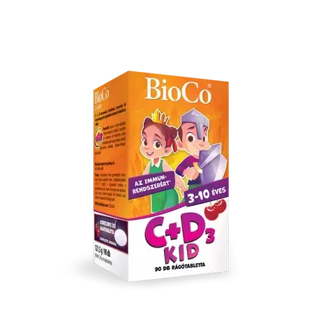 BioCo C+D3 KID rágótabletta 90x
