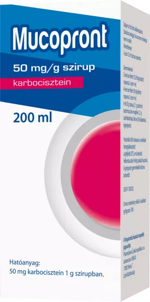 Mucopront 50 mg/g szirup 1x200ml Mucopront 50 mg/g szirup 1x200ml