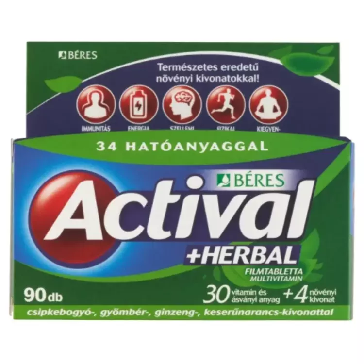 Actival + Herbal filmtabletta 90x Actival + Herbal filmtabletta 90x