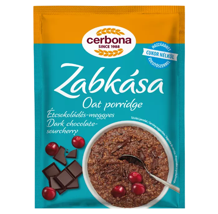 Cerbona zabkása étcsokoládé-meggy HCM. 50g Cerbona zabkása étcsokoládé-meggy HCM. 50g