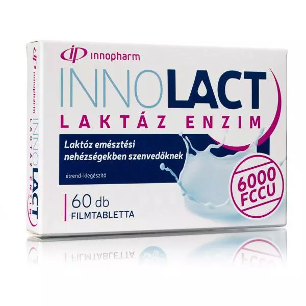 VitaPlus Innolact laktáz 6000 FCCU étrendkieg.tbl. 60x VitaPlus Innolact laktáz 6000 FCCU étrendkieg.tbl. 60x