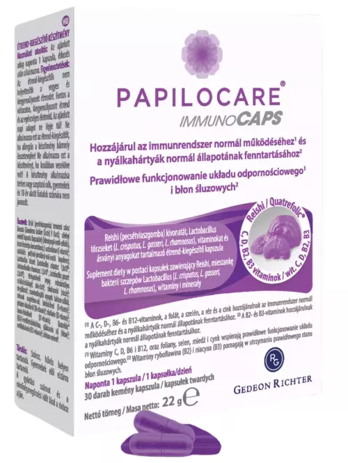 Papilocare ImmunoCaps étrendkiegészítő kapszula 30x