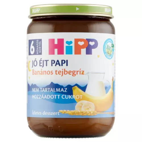 HiPP Jó éjt papi banános tejbegríz 6.hó 190g