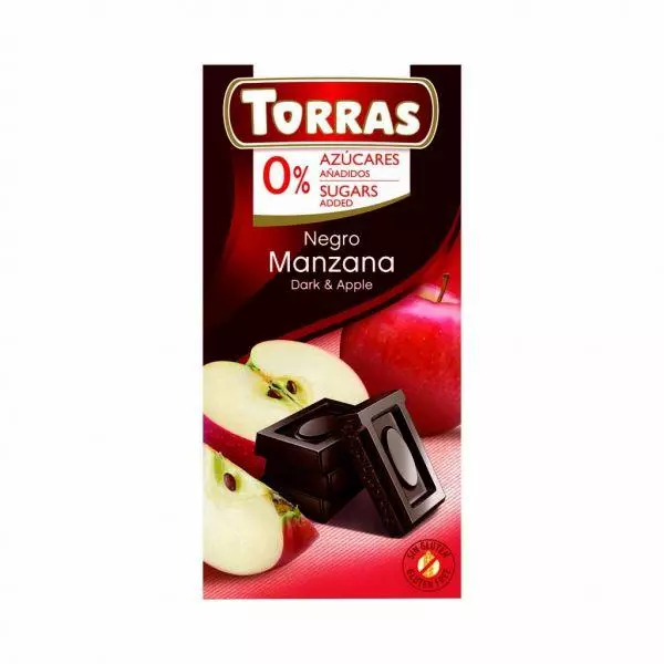 Torras Étcsokoládé almás CM. GM. 75g Torras Étcsokoládé almás CM. GM. 75g