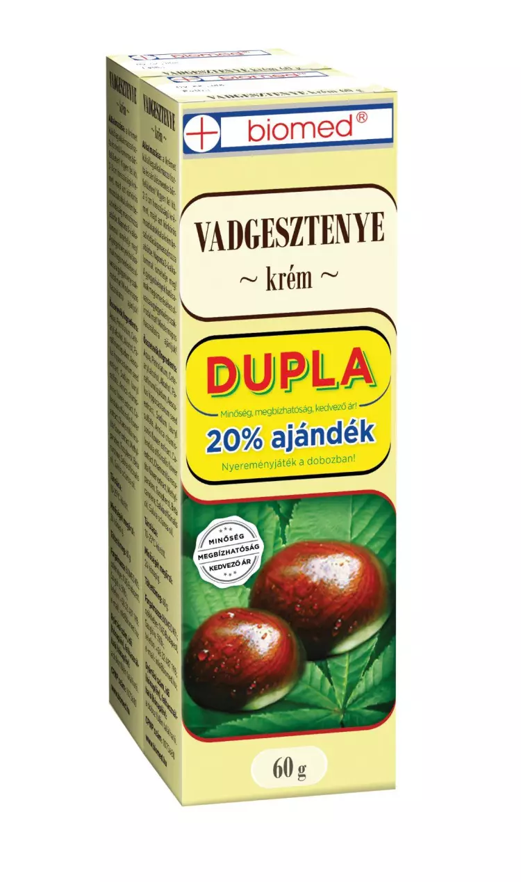 Biomed Vadgesztenye krém Dupla 2x60g Biomed Vadgesztenye krém Dupla 2x60g