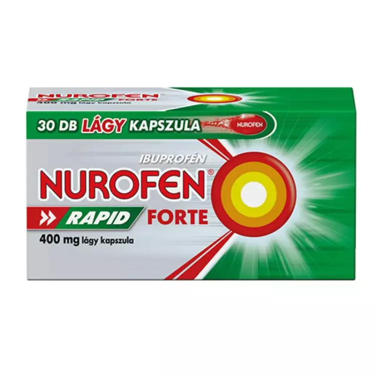 Nurofen Rapid Forte 400 mg lágy kapszula 30x Nurofen Rapid Forte 400 mg lágy kapszula 30x