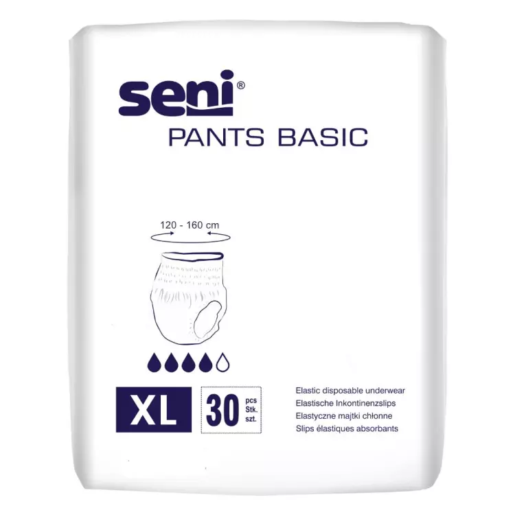 Seni Pants Basic Extra Large (1600 ml) 30x Seni Pants Basic Extra Large (1600 ml) 30x