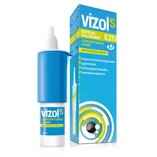Vizol S 0,21% old. szemcsepp száraz szemre 10ml