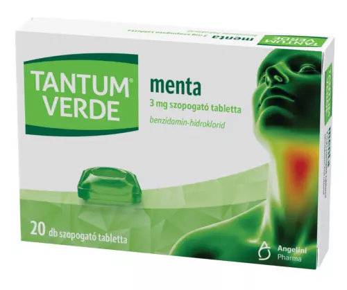 Tantum Verde menta 3 mg szopogató tabletta 20x