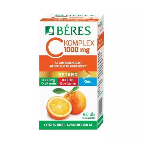 Béres C Komplex 1000 mg C+D+Zn+bioflav. filmtabl. 90x