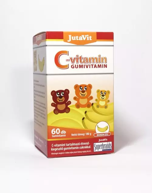 JutaVit C-vitamin gumivitamin banán ízű 60x