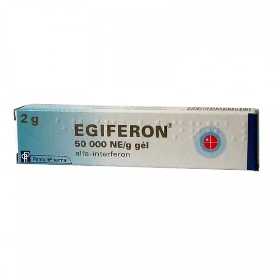 Egiferon 50 000 NE/g gél 1x 2g Egiferon 50 000 NE/g gél 1x 2g