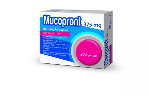 Mucopront 375 mg kemény kapszula 20x