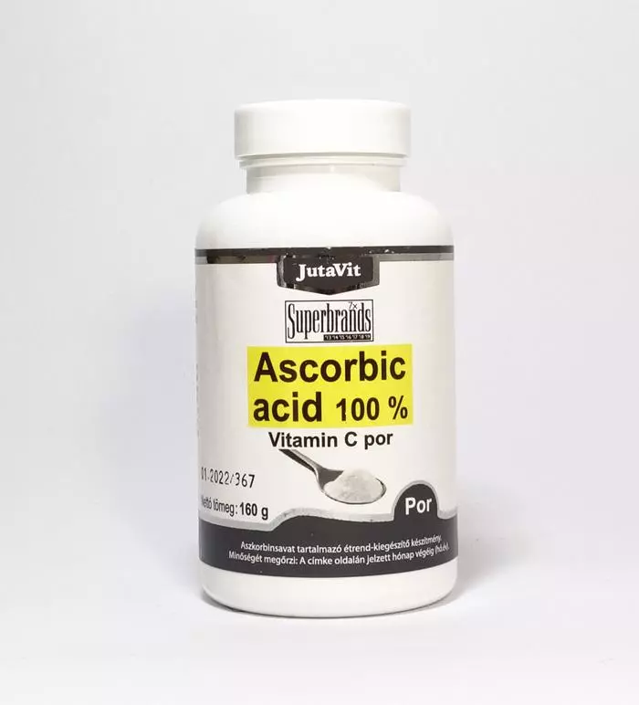 JutaVit Ascorbic acid 100% C-vitamin por 160g JutaVit Ascorbic acid 100% C-vitamin por 160g