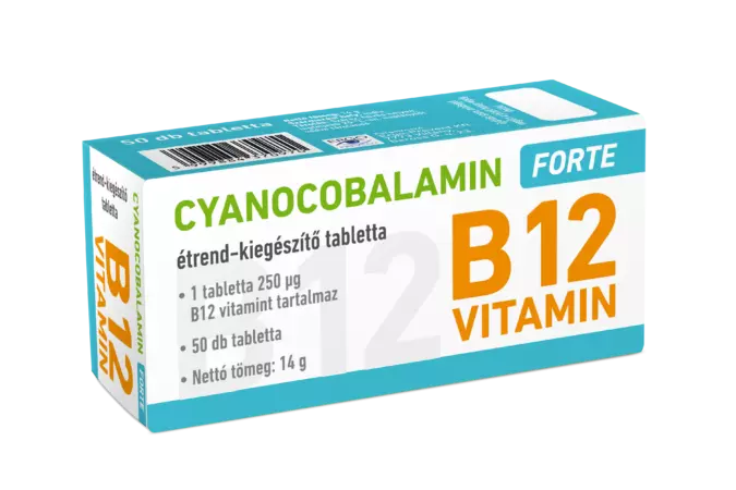 Cyanocobalamin 250 mcg Forte tabletta 50x Cyanocobalamin 250 mcg Forte tabletta 50x