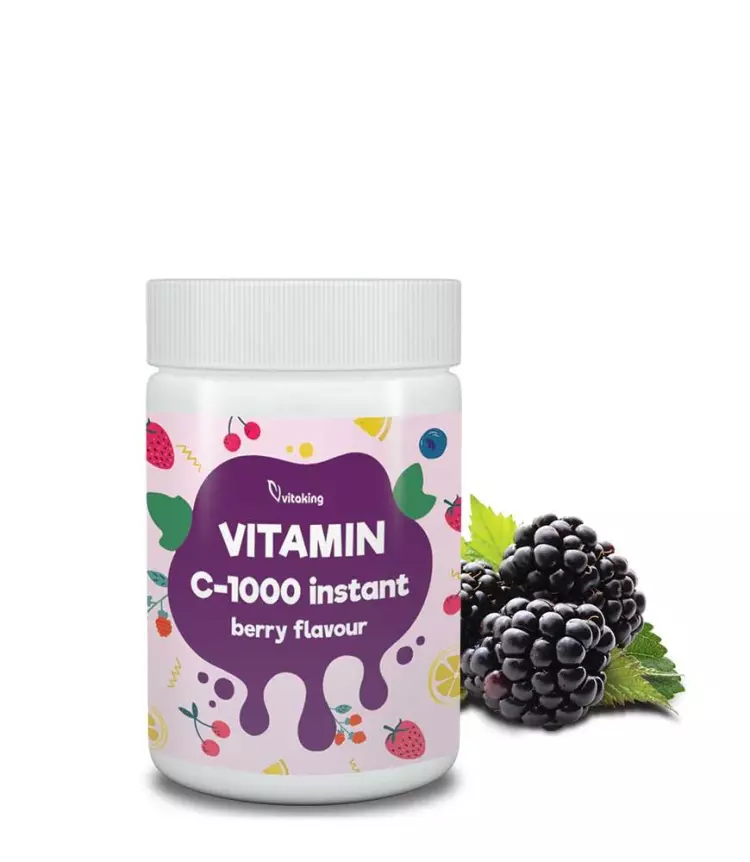 Vitaking C-1000 Instant italpor erdei gyümölcsös 150g Vitaking C-1000 Instant italpor erdei gyümölcsös 150g