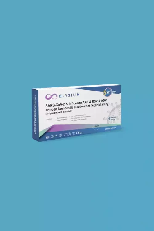 Elysium SARS-COV-2+Influ A/B+RSV+ADV Ag teszt 1x