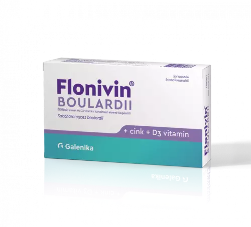 Flonivin Boulardii élőflóra Zn D3-vit. kapszula 20x