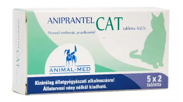 Aniprantel Cat 230/20 mg tabletta A.U.V. 10x Aniprantel Cat 230/20 mg tabletta A.U.V. 10x