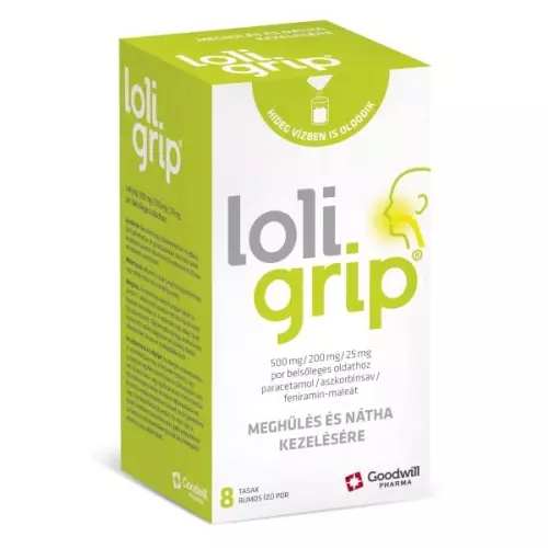 Loligrip 500 mg/200 mg/25 mg por bels. oldathoz 8x