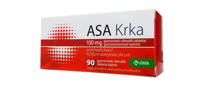 Asa Krka 100 mg gyomornedv-ellenálló tabletta 90x Asa Krka 100 mg gyomornedv-ellenálló tabletta 90x
