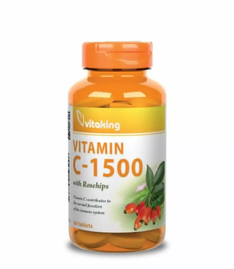 Vitaking C-vitamin 1500 mg csipkebogyó tabletta 60x